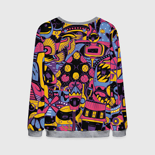 Мужской свитшот О Париж / 3D-Меланж – фото 2