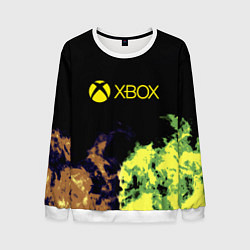 Мужской свитшот Xbox game flame