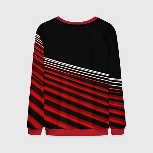 Мужской свитшот Пикачу байкер на мотоцикле / 3D-Красный – фото 2