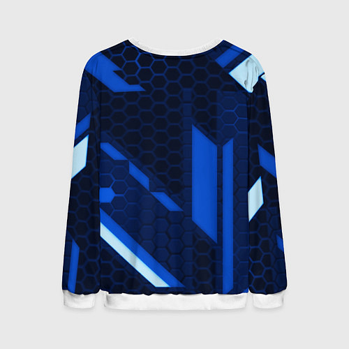 Мужской свитшот Juventus sport geometry steel / 3D-Белый – фото 2