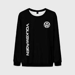 Свитшот мужской Volkswagen logo white, цвет: 3D-черный