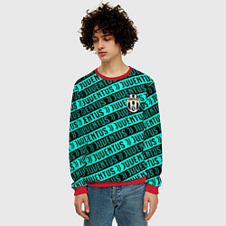 Свитшот мужской Juventus pattern logo steel, цвет: 3D-красный — фото 2