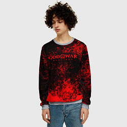 Свитшот мужской God of war ragnar blood, цвет: 3D-меланж — фото 2