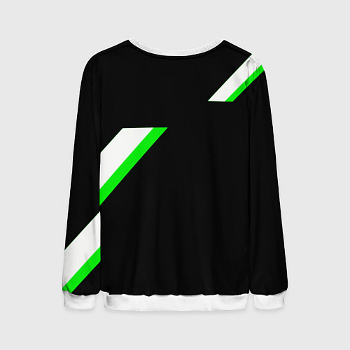 Мужской свитшот Skoda geometry / 3D-Белый – фото 2