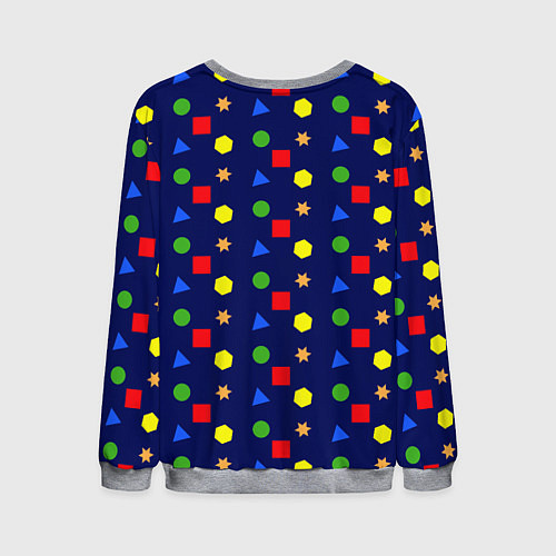 Мужской свитшот Разные фигурки / 3D-Меланж – фото 2