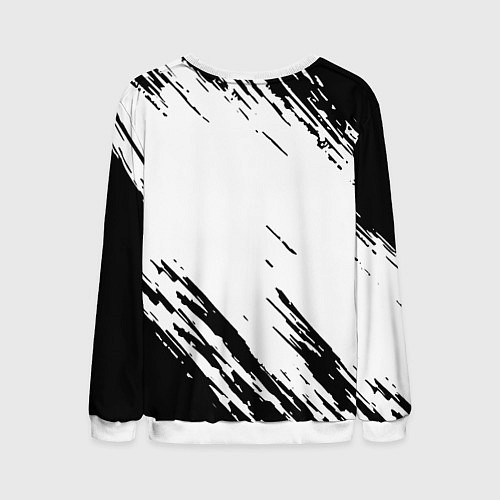 Мужской свитшот Dead space чёрные краски / 3D-Белый – фото 2