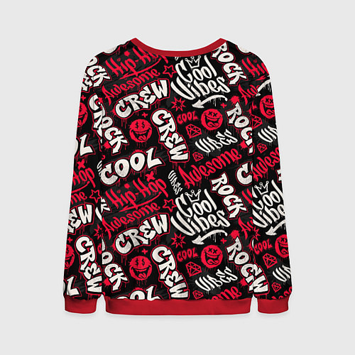 Мужской свитшот Крутая команда / 3D-Красный – фото 2