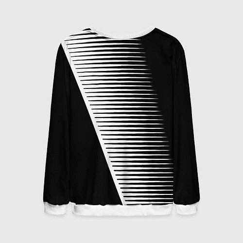 Мужской свитшот Герб текстура геомтерия / 3D-Белый – фото 2