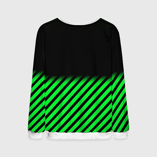 Мужской свитшот Xbox line green / 3D-Белый – фото 2