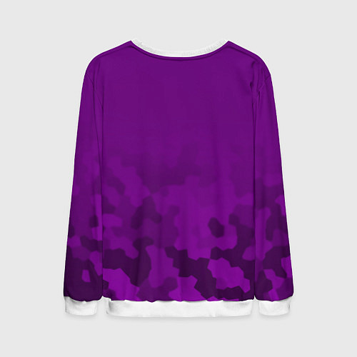 Мужской свитшот Inter Miami logo pattern / 3D-Белый – фото 2