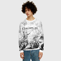 Свитшот мужской Coldplay white graphite, цвет: 3D-белый — фото 2