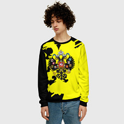 Свитшот мужской Имперская Россия герб, цвет: 3D-черный — фото 2