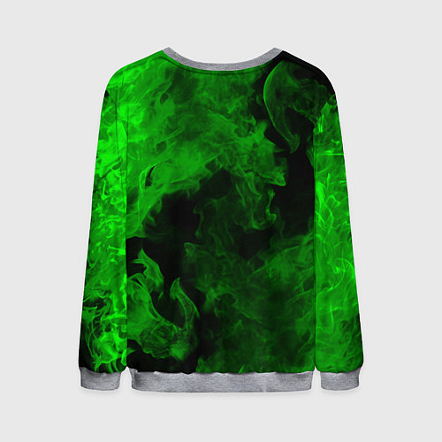 Мужской свитшот Liverpool green fire / 3D-Меланж – фото 2