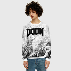 Свитшот мужской Doom white graphite, цвет: 3D-белый — фото 2