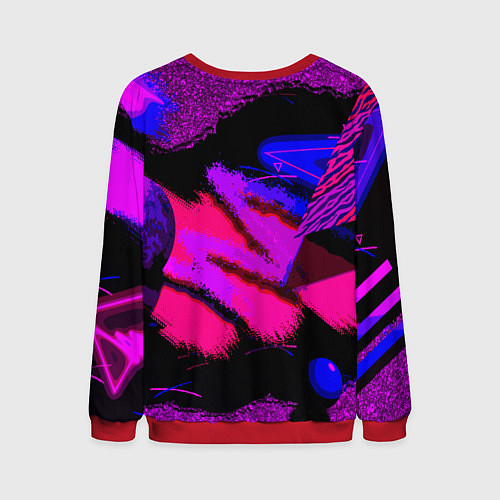 Мужской свитшот Samurai ретровейв / 3D-Красный – фото 2