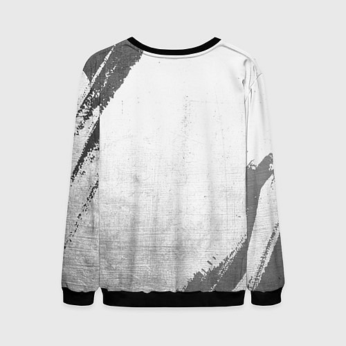 Мужской свитшот AC Milan - white gradient / 3D-Черный – фото 2