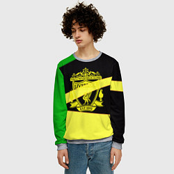 Свитшот мужской Liverpool geometry sport, цвет: 3D-меланж — фото 2