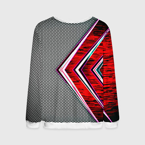 Мужской свитшот Audi sport geometry car / 3D-Белый – фото 2