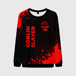Свитшот мужской Goblin Slayer - red gradient вертикально, цвет: 3D-черный