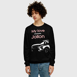 Свитшот мужской My love Haval Jolion чёрно-розовый, цвет: 3D-черный — фото 2
