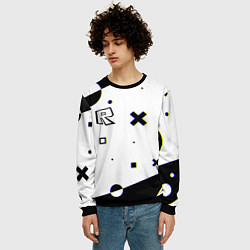 Свитшот мужской Roblox pattern game, цвет: 3D-черный — фото 2