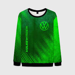 Мужской свитшот Volkswagen - green gradient вертикально