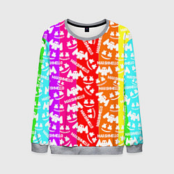 Мужской свитшот Marshmello rainbow