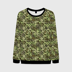 Свитшот мужской Милитари деньги, цвет: 3D-черный