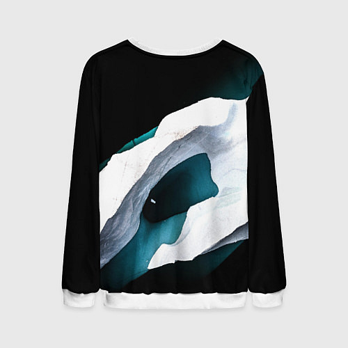 Мужской свитшот The Elder Scrolls краски текстура / 3D-Белый – фото 2