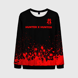 Мужской свитшот Hunter x Hunter - red gradient посередине