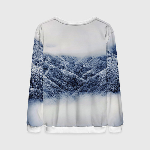 Мужской свитшот Cкайрим зима / 3D-Белый – фото 2