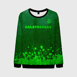 Мужской свитшот Galatasaray - green gradient посередине