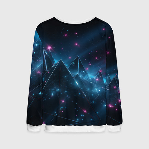 Мужской свитшот Warhammer 40000 space marine 2 ультрамарин в броне / 3D-Белый – фото 2