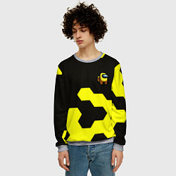 Свитшот мужской Амонг ас текстура броня, цвет: 3D-меланж — фото 2