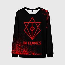 Мужской свитшот In Flames - red gradient