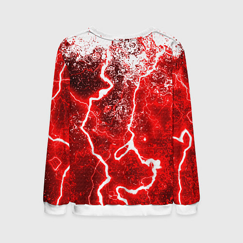 Мужской свитшот Dead by daylight молнии в красках / 3D-Белый – фото 2