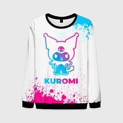 Мужской свитшот Kuromi neon gradient style