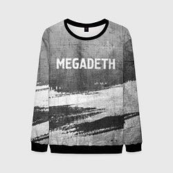 Мужской свитшот Megadeth - grey gradient посередине