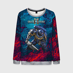 Мужской свитшот Warhammer 40000 space marine 2 ультрамарин