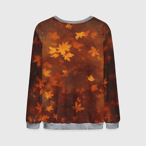 Мужской свитшот Тыквенный Джек в кепке / 3D-Меланж – фото 2