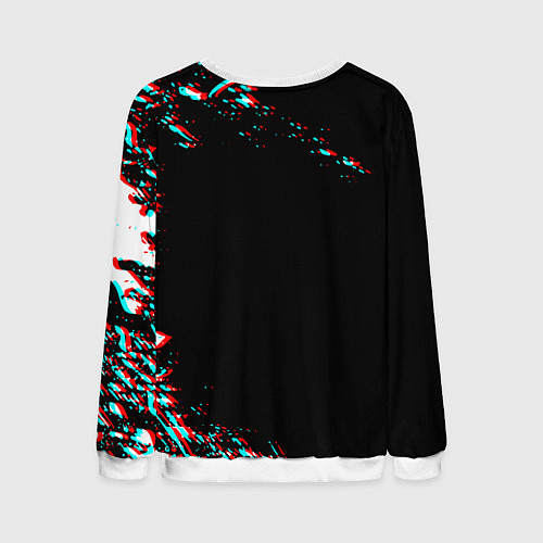 Мужской свитшот Dead by daylight глитч / 3D-Белый – фото 2