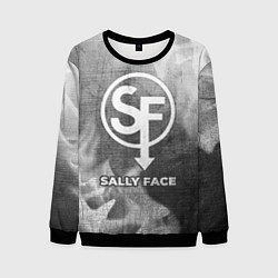 Свитшот мужской Sally Face - grey gradient, цвет: 3D-черный