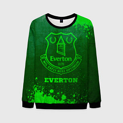 Свитшот мужской Everton - green gradient, цвет: 3D-черный