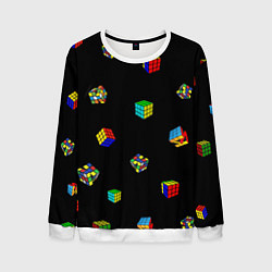 Мужской свитшот Много кубик рубика