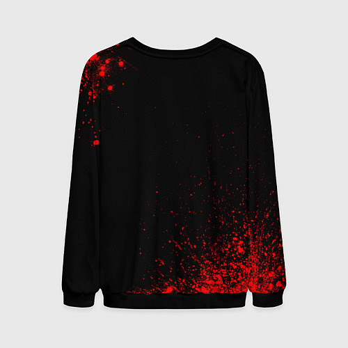 Мужской свитшот BYD - red gradient / 3D-Черный – фото 2