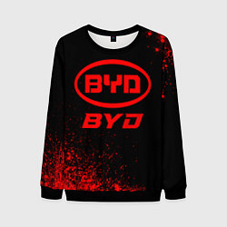 Мужской свитшот BYD - red gradient
