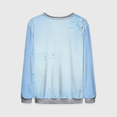 Мужской свитшот Astro Bot - Game / 3D-Меланж – фото 2