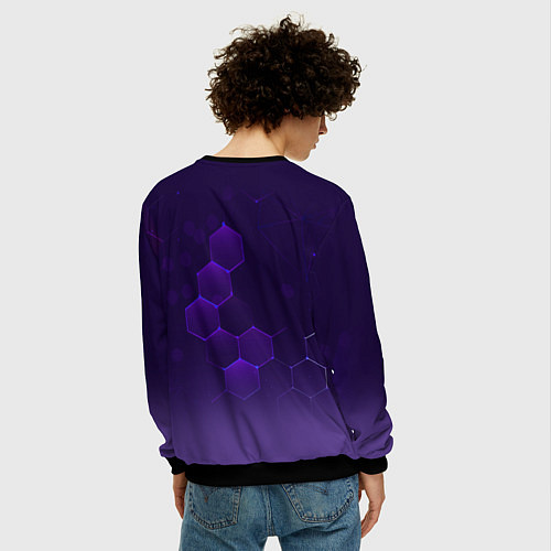 Мужской свитшот Mascot - Astro Bot / 3D-Черный – фото 4