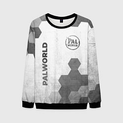Свитшот мужской Palworld - white gradient вертикально, цвет: 3D-черный