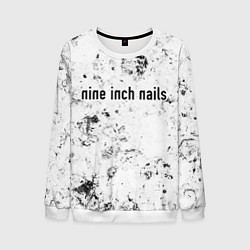 Свитшот мужской Nine Inch Nails dirty ice, цвет: 3D-белый